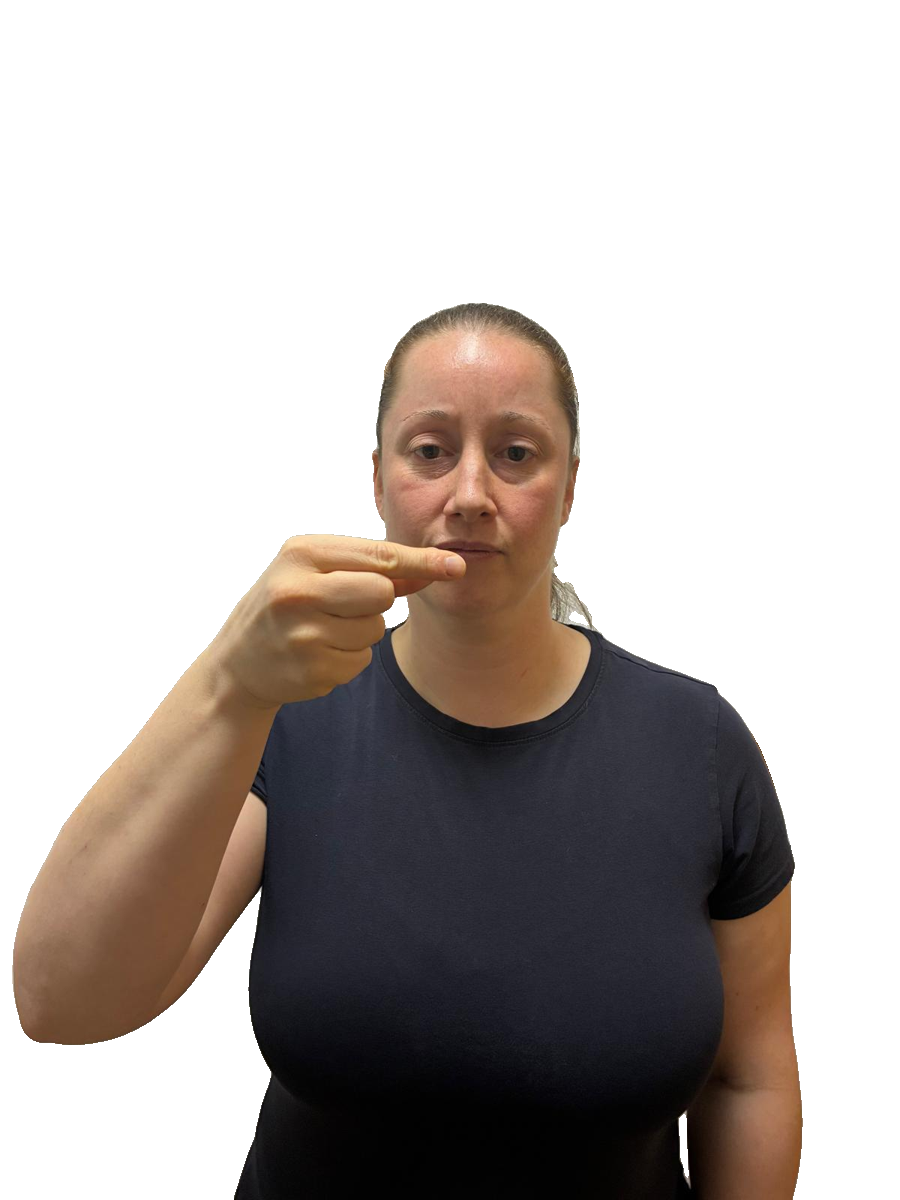 ASL handshape labelled G