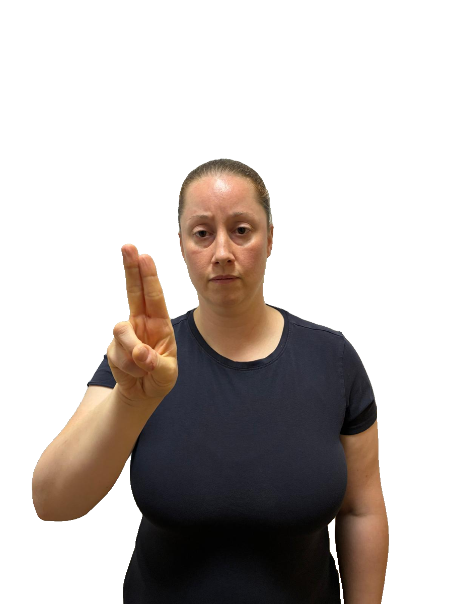 ISL handshape labelled U