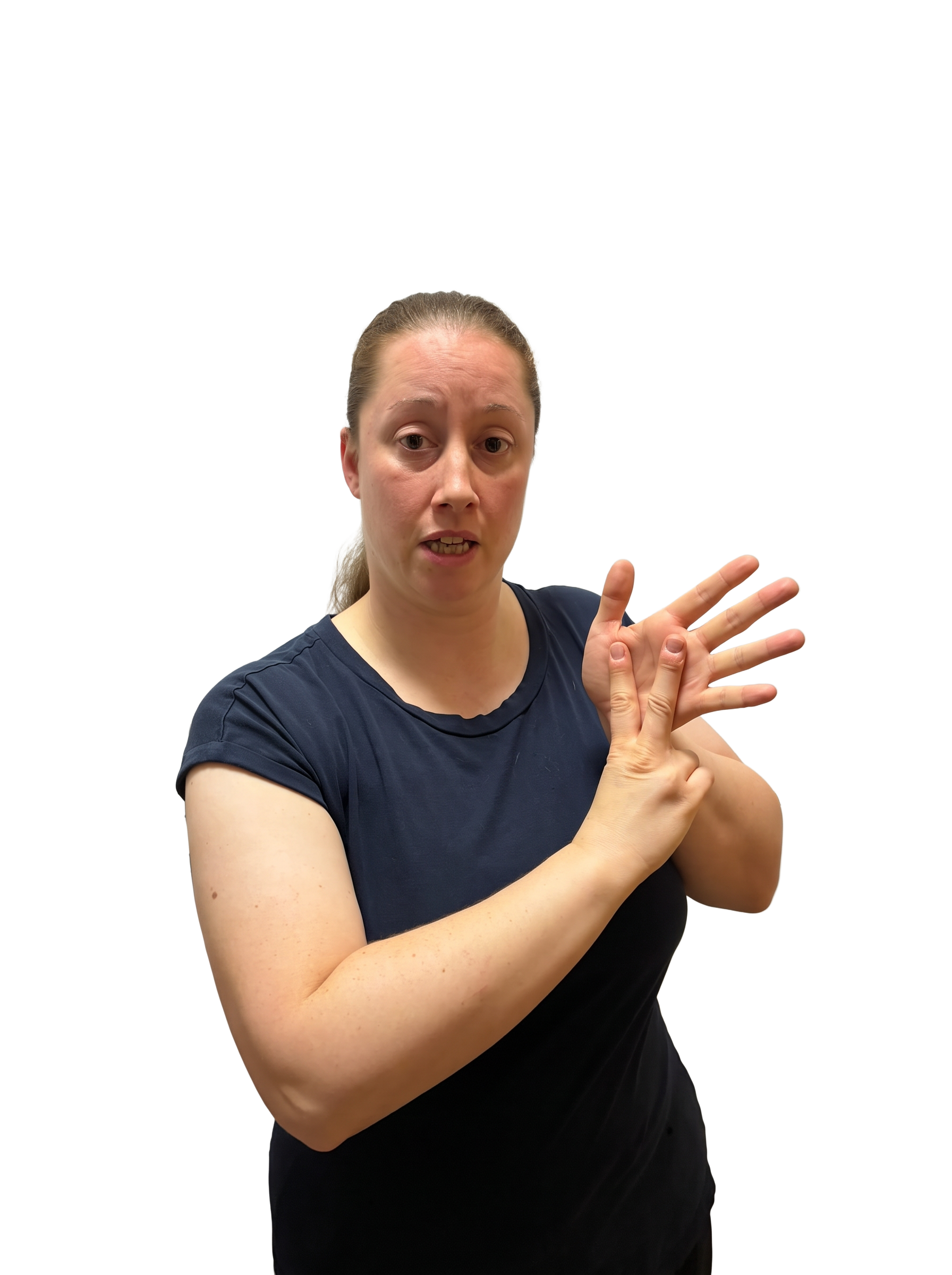 Contributor-supplied photograph labelled V in BSL; room background removed. Label follows the uploaded filename, not independent review.